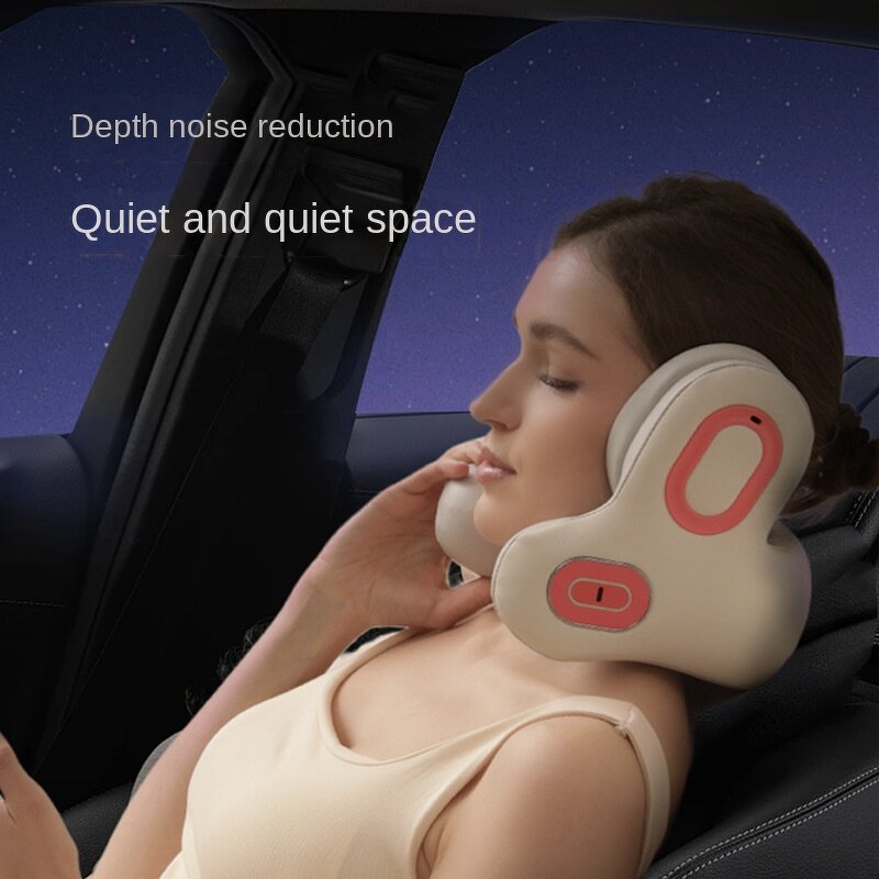 U-Shaped Massage Pillow - Portable Bluetooth Music ANC Noise Reduction Sleep Cervical Spine