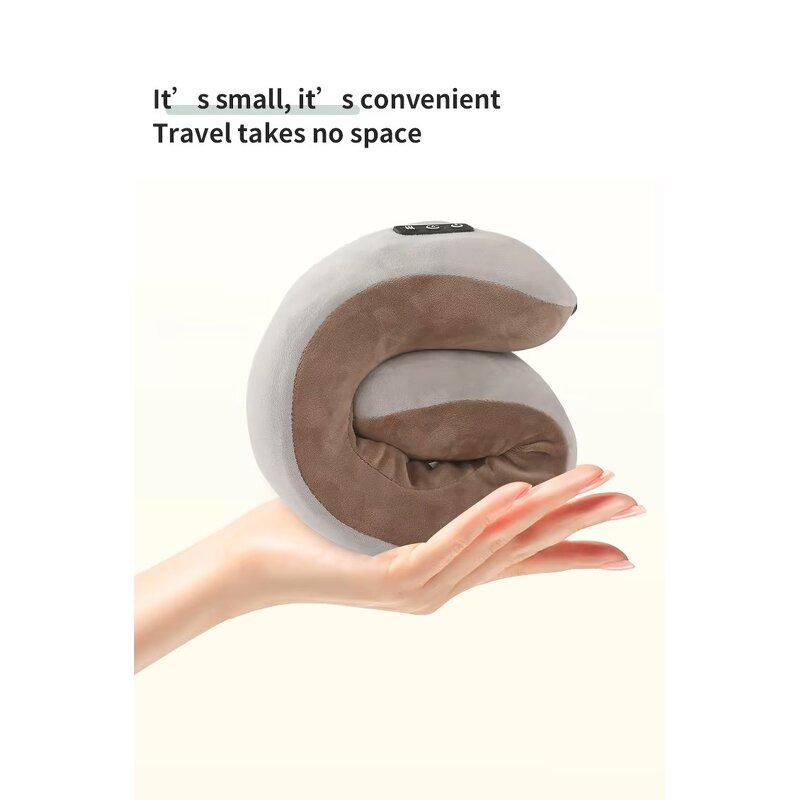 U-shaped Neck Massager - 4 Key Memory Foam Electric Vibrating Infrared Physiotherapy Home