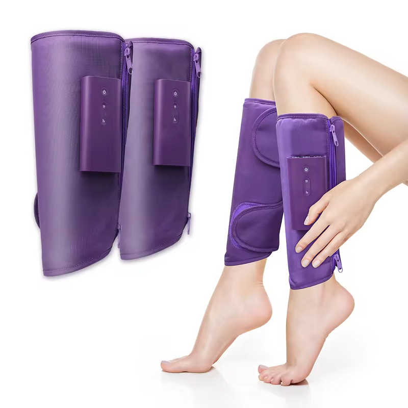 Calf Air Massager - Cordless Compression 3 Heat Levels 3 Modes Foot Leg Circulation