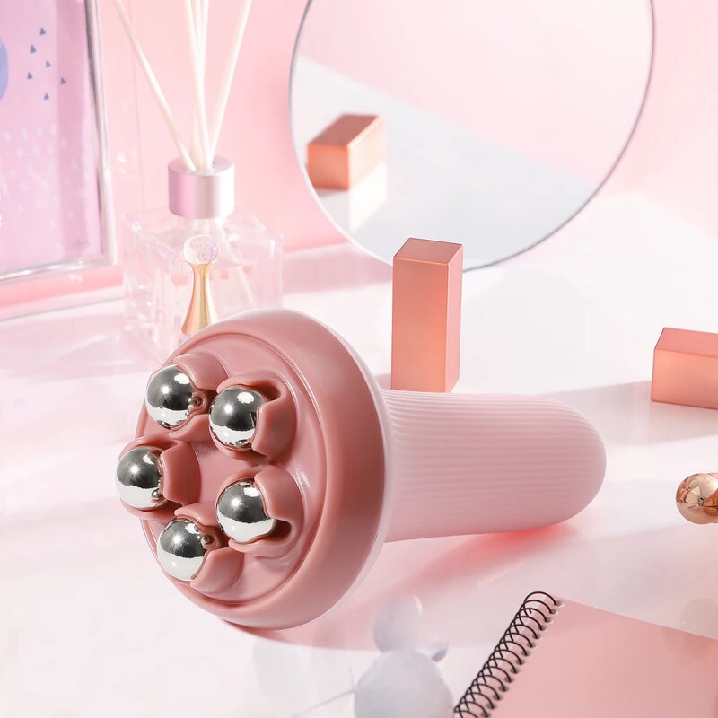 KKS Thigh Massager - 5 Bead Handheld 360 Rotate Balls Built-In Battery Deep Tissue