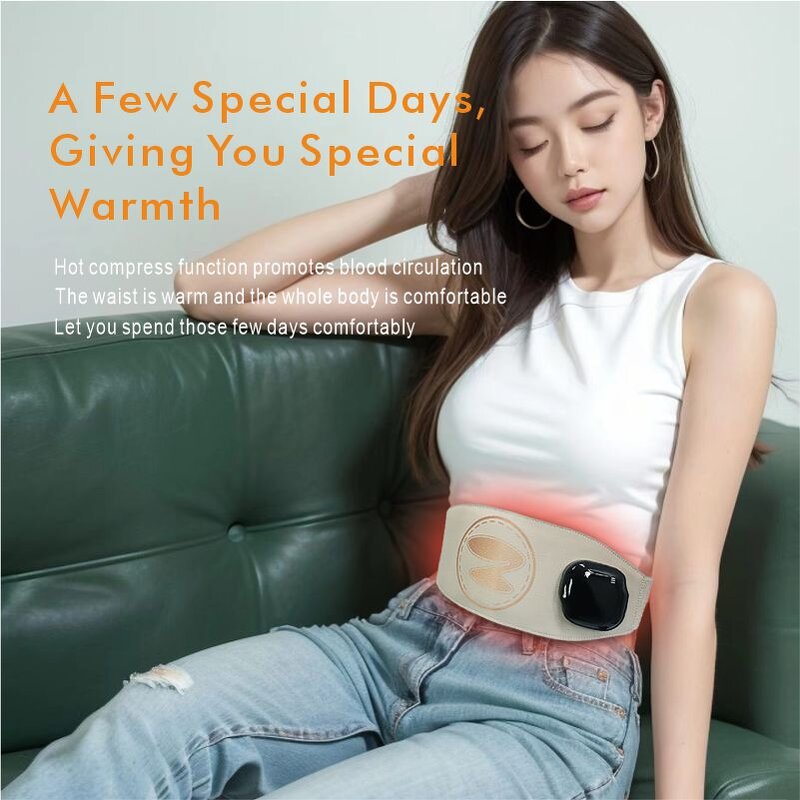 Electric Waist Massager - Intelligent Warmer Belly Kneading Heating Vibration Relief Tool