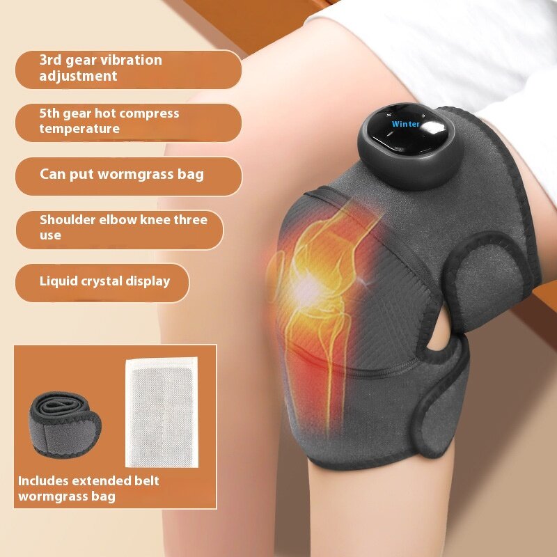 Magnetic Knee Massager - Detachable LCD Temperature Control Hot Compress Shoulder Elbow