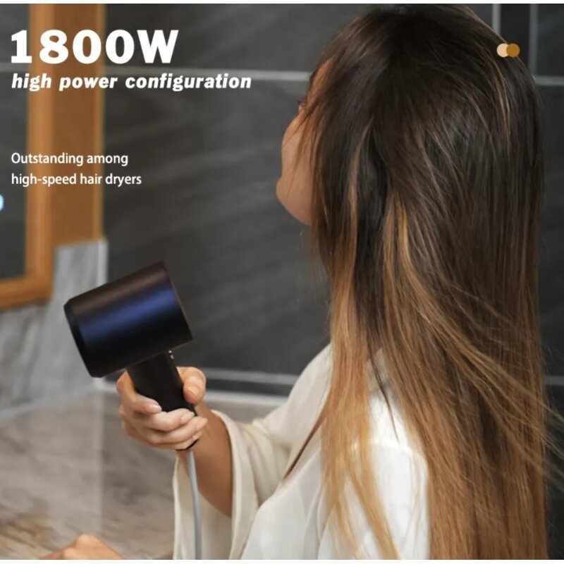 Ionic Hair Dryer - Lightweight Plastic 3 Heat Settings Cool Shot Home Travel Care