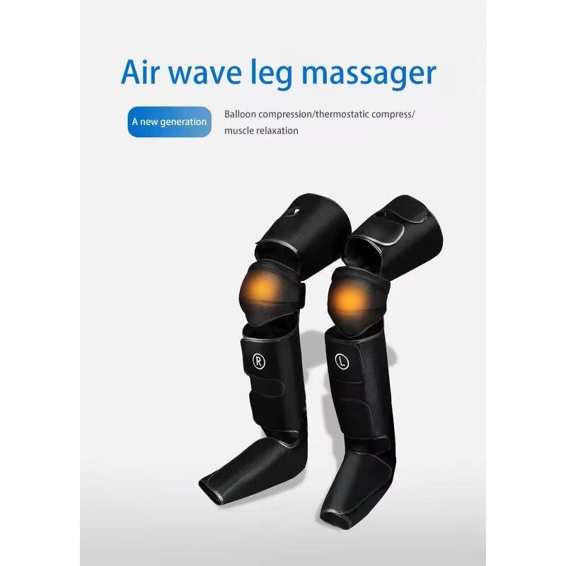 USB Leg Massager - Handheld Airbag Wave Air Pressure Knee Calf Pain Relief Belt Tool