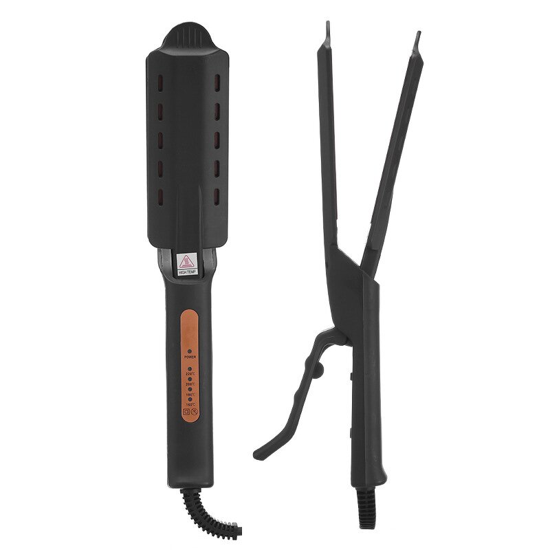 Hair Straightener Curler - Cross-border Large Panel Tourmaline Ceramic Dual-Purpose Tool