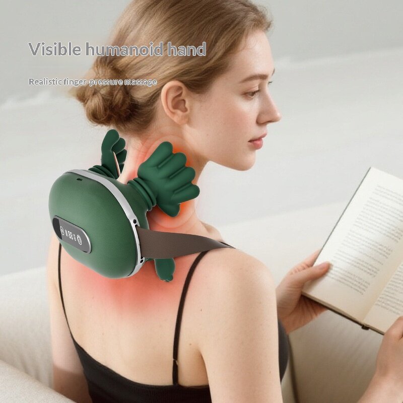 N9 Neck Massager - 2026 New LCE Screen Bionic Hand Kneading Heating USB XS-002 Model