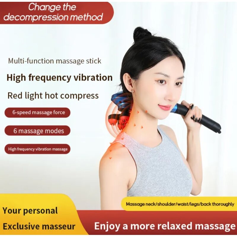 Electronic Massage Hammer - Portable Deep Tissue Back Percussion Body Blood Circulation