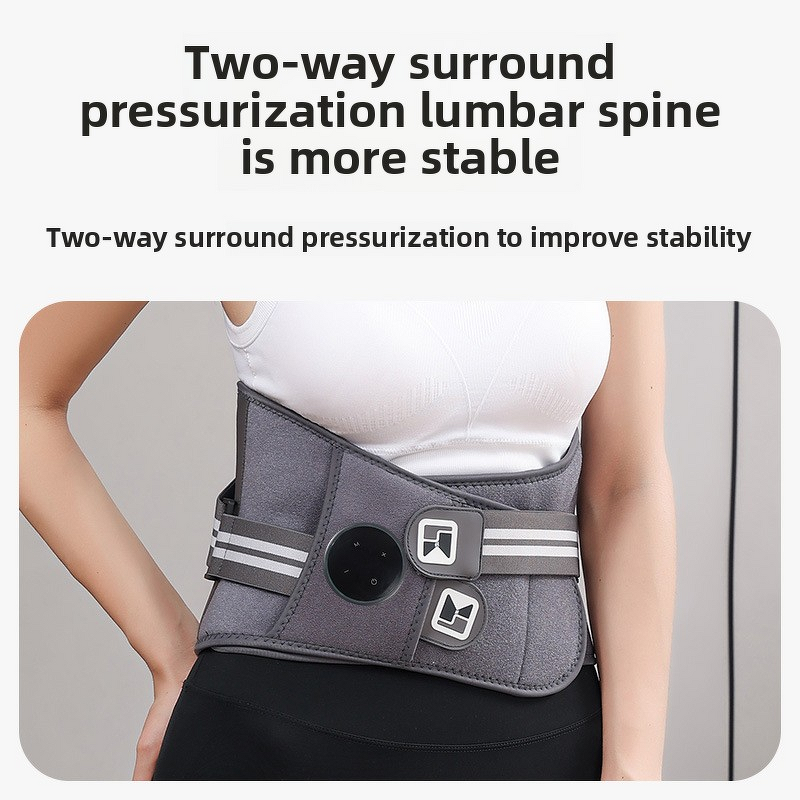 Graphene Massage Belt - Cross-Border New Three-Gear Vibration Heating Airbag Waist Autumn
