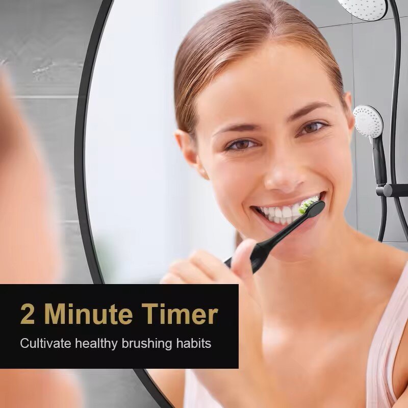 Electric Toothbrush - Portable Adult Soft Bristles Rechargeable Home Use Perfect Gift