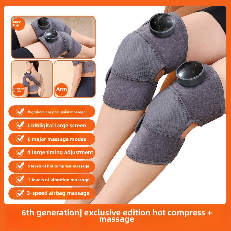 Wireless Knee Massager - Cross-Border Rechargeable Electric Shoulder Neck Pad Smart Heating