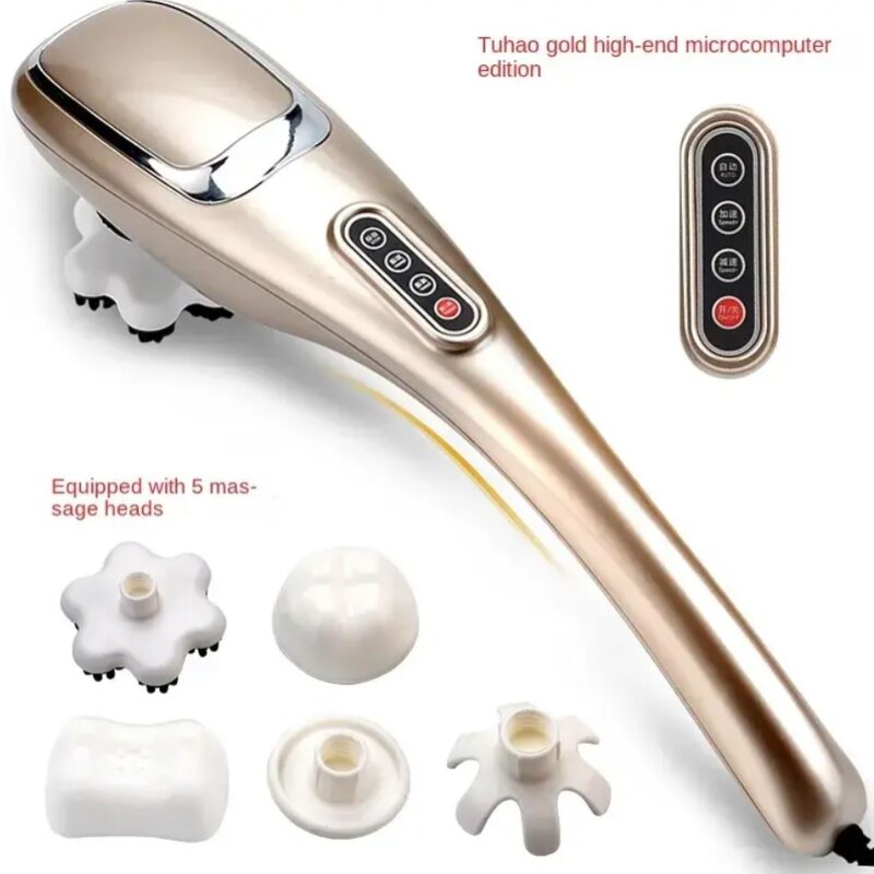 Dolphin Massage Hammer - Electric Handheld Whole-Body Meridian Vibrator Shoulder Neck Waist