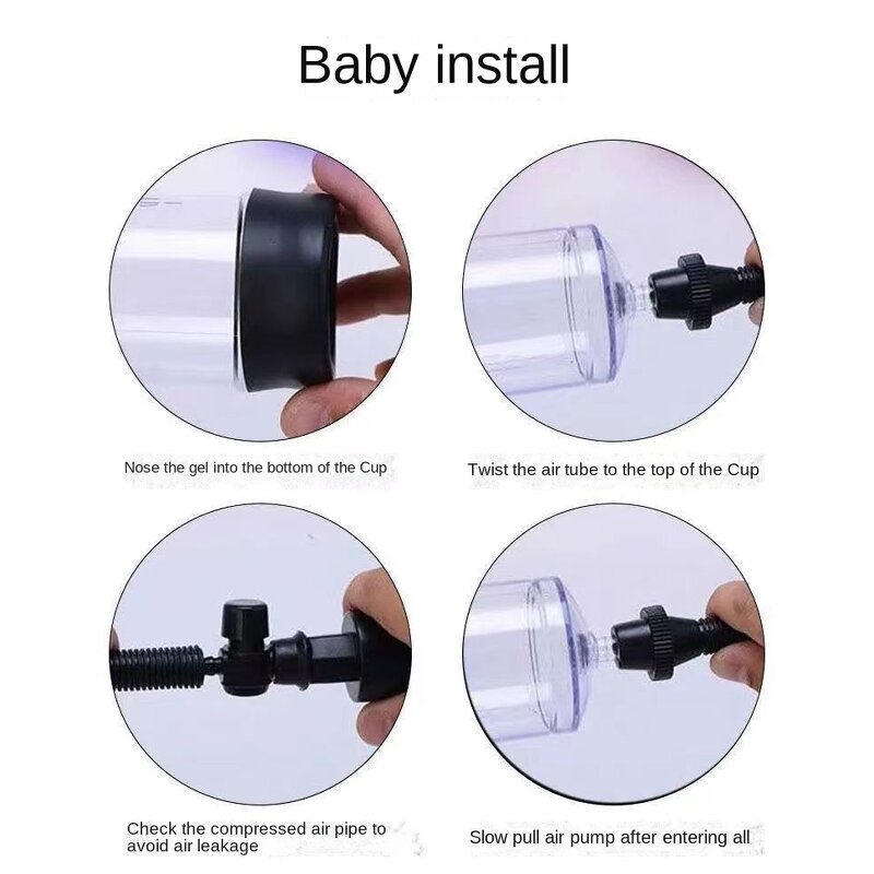 Penis Stretch Trainer - Men's Small Negative Pressure Vacuum Airplane Cup Exerciser Tool