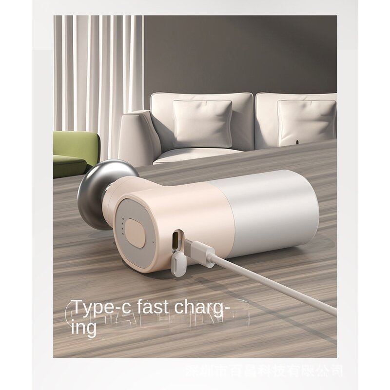 Mini Fascia Gun - New Hot Compress Muscle Relaxer 5 Massage Heads Musical Function