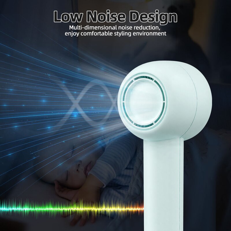 Household Hair Dryer - High-Speed Negative Ion Constant Temperature Static Sound Drying