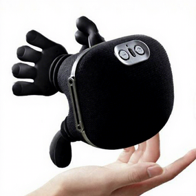 Shiatsu Neck Massager - 2025 New Black Bionic Deep Tissue Kneading Heating Simulated Hand