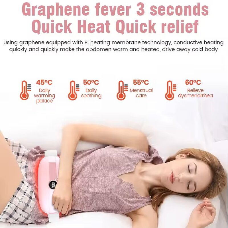 2-in-1 Waist Belt - Convenient Wireless Remote Control Warms Uterus Body Comfortable