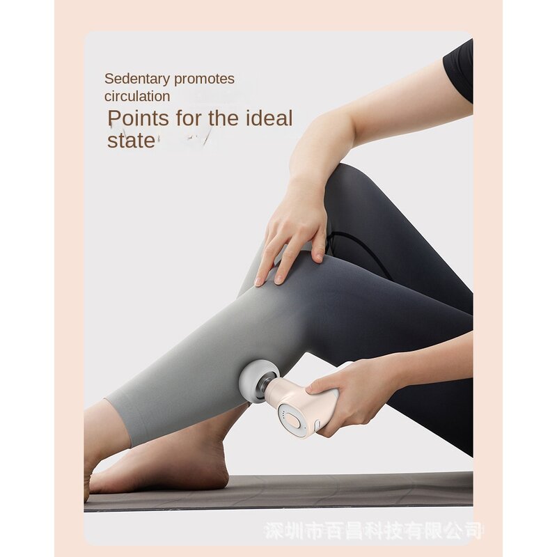 Mini Fascia Gun - New Hot Compress Muscle Relaxer 5 Massage Heads Musical Function