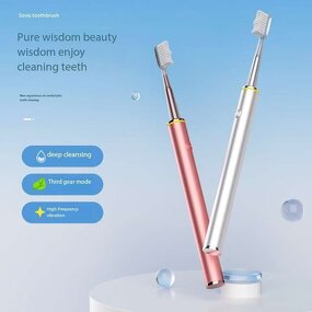 Electric Toothbrush - Intelligent Charging Adult Soft Sonic Bristles Disposable Home Use