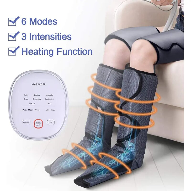 360 Foot Leg Massager - Air Compression Vibration Professional Circulation Relaxation