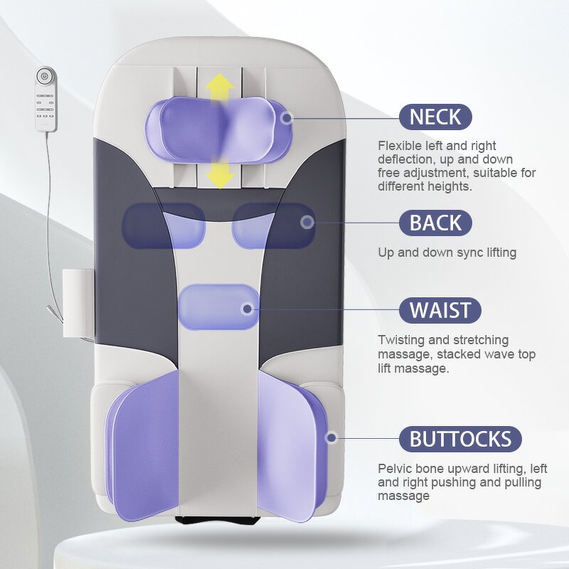 Office Chair Massage Pad - Home Neck Lumbar Back Electric Heating Air Thai Vibrating