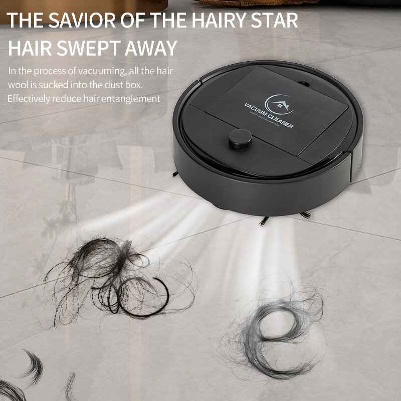 Mini Robot Vacuum - Fully Automatic Compact Cleaning Device USB Charging Daily Use