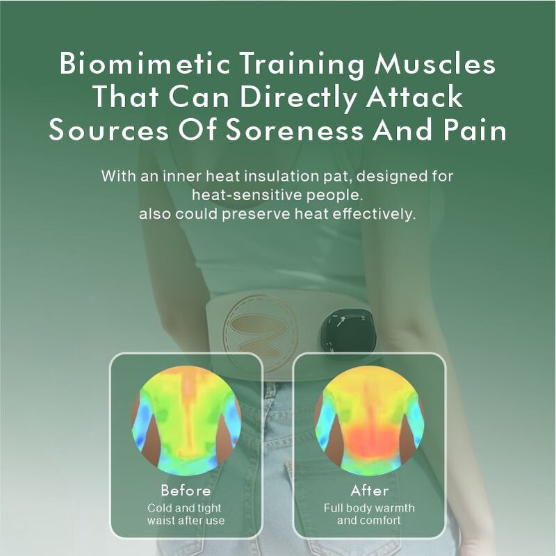 Electric Waist Massager - Intelligent Warmer Belly Kneading Abdominal Heating Belt