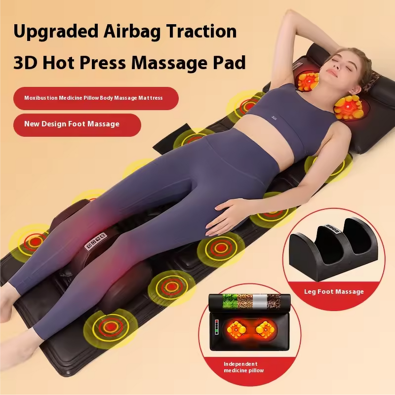 Thermal Massage Mattress - Electric Full Body Vibration Heating Relief Pad Tool