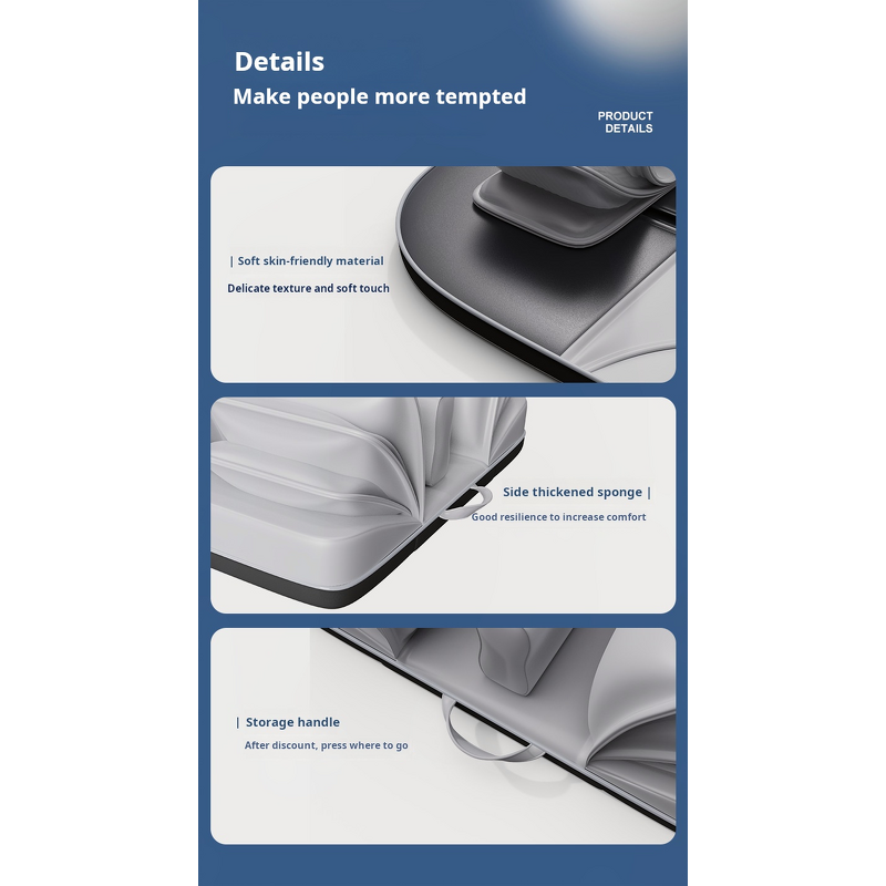 Air Bag Massage Cushion - 2025 Foldable Waist Back Legs Hot Compress Multi-Mode