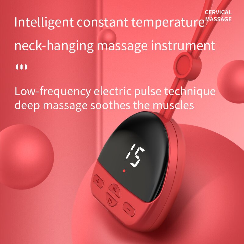 Neck Acupoints Massager - Heating Pendant Electric Neck Relief Device Tool