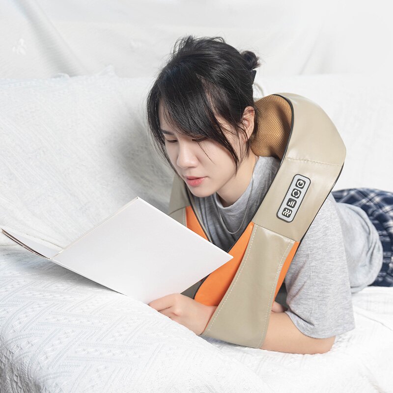 Shiatsu Massage Shawl - Rechargeable Kneading Neck Shoulder Full Body Relief Tool