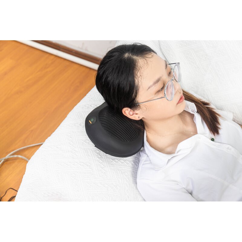 Traction Neck Pillow - New Charge Heat Balls Massage Cervical Relief Tool
