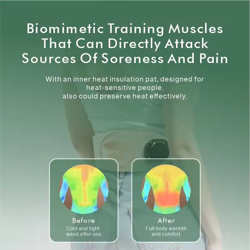 Period Waist Belt - Vibrating Heated Slim Reduction Back Heat Abdominal Massage