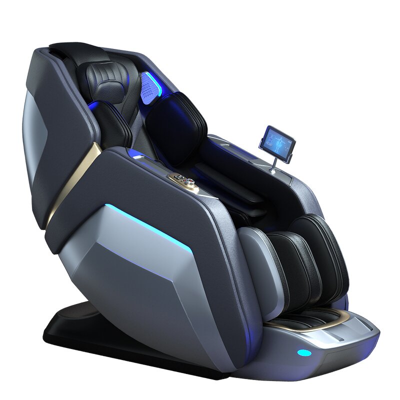 4D Massage Chair - Good Quality Electric Heated Foot Spa LCD Screen Full Body