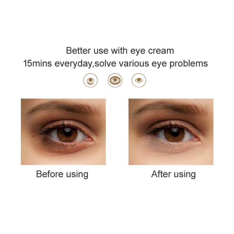 Heated Eye Massager - 46 Degree Warm Care Vibration Eye Relief Massage Tool