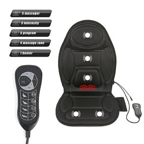 Car Massage Cushion - Back Kneading Shiatsu Electric Rolling Infrared Heated Full Body