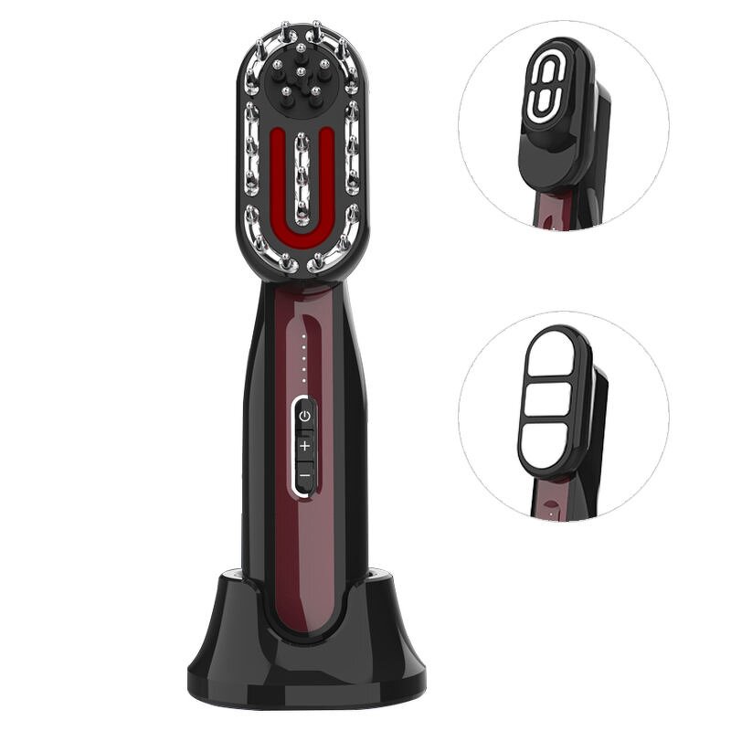 3 in 1 Scalp Comb - Cordless Electric Shiatsu Hair Scalp Massaging Brush Tool