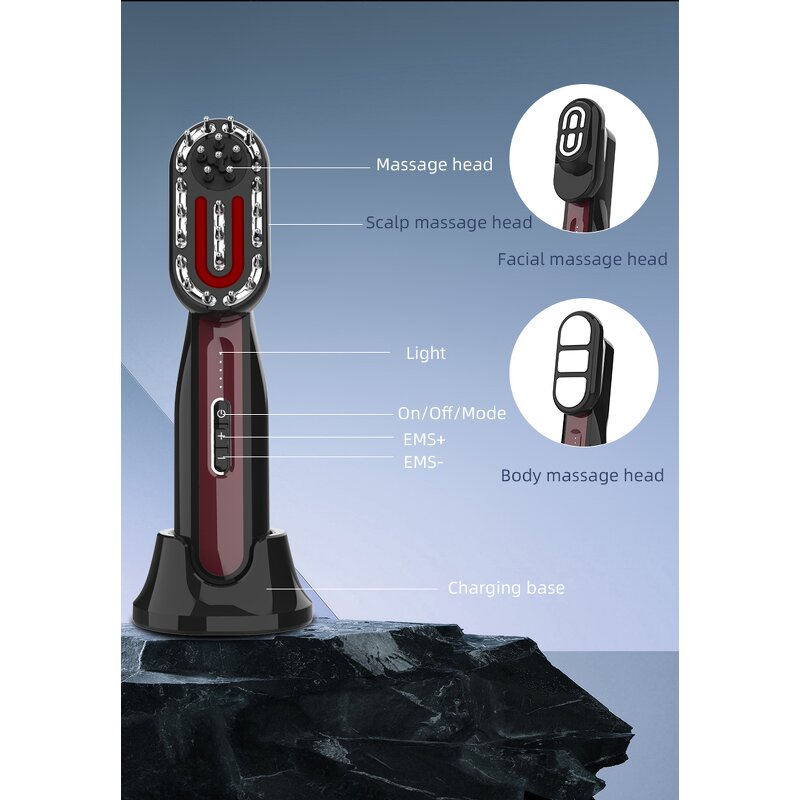 Phototherapy Hair Comb - Anti Hair Loss EMS RF Scalp Care Hair Growth Massage