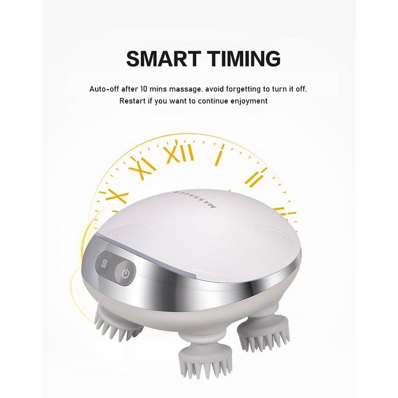 Waterproof Scalp Massager - New Design Wireless Electric Silicone Pet Head Tool