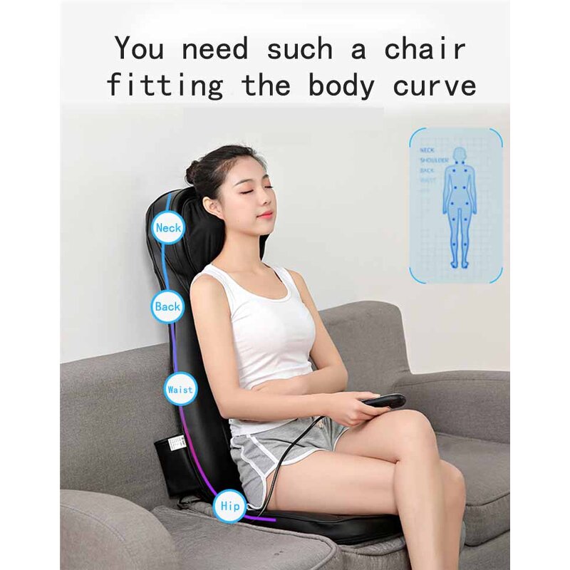 Neck Back Massager - New High Quality Electric Shiatsu Infrared Heating Vibrating