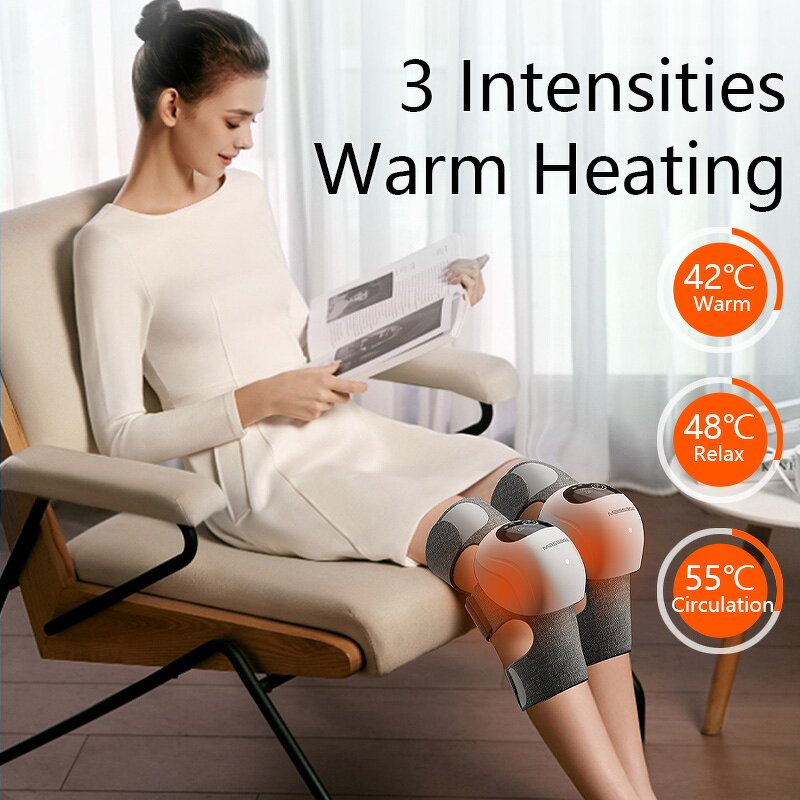 Knee Massager - Wireless Air Compression Heat Vibrating Leg Swelling Soreness Relief