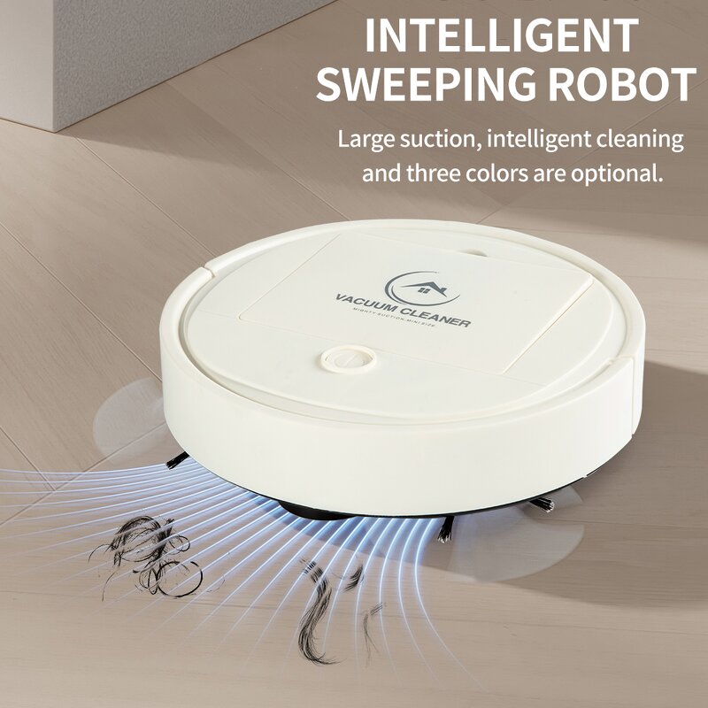 Mini Robot Vacuum - Fully Automatic Compact Cleaning Device USB Charging Daily Use