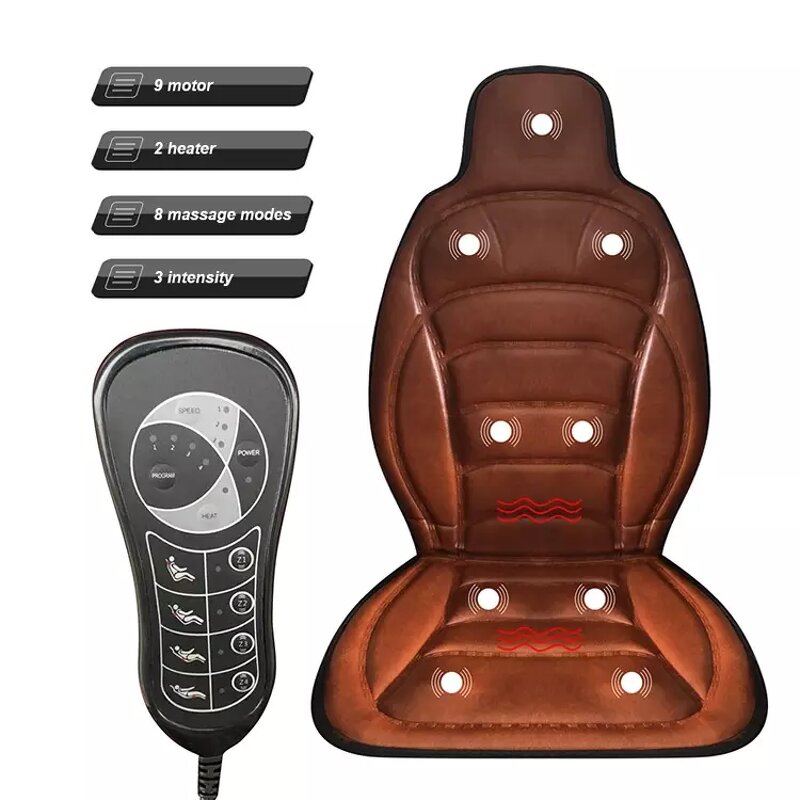 Car Seat Massager - Hot Seller Electric Back Heated Vibrating Home Office Cushion