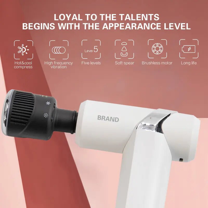 Massage Gun - LCD Touchscreen Charging Base Type C Cool and Hot Therapy