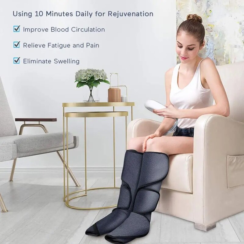 Portable Foot Massager - Electric Detachable Air Pressure Feet Pain Relief Tool