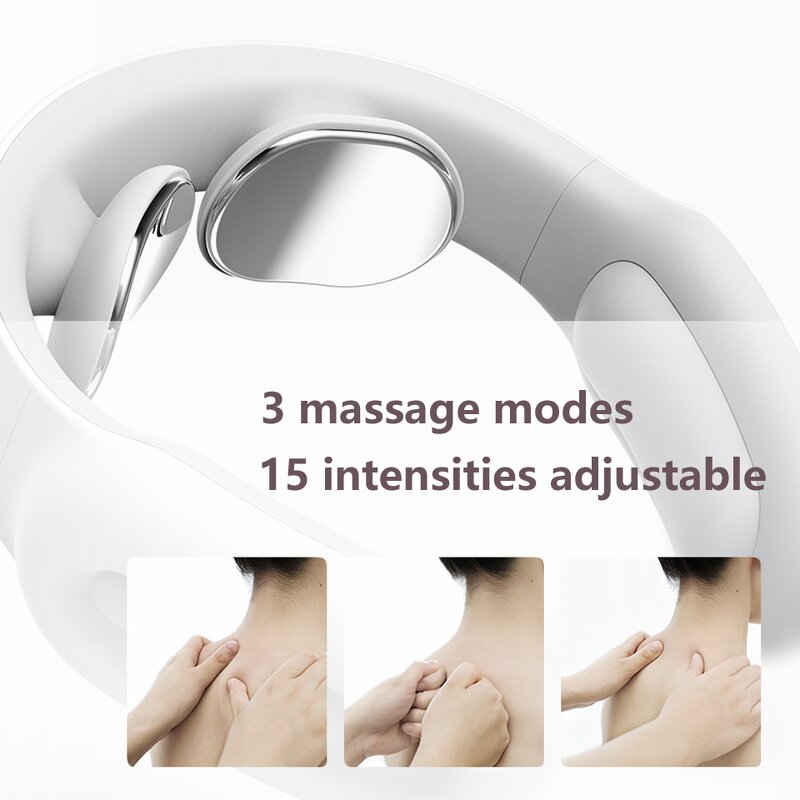 Wireless Neck Massager - Intelligent Remote Control Heating Portable Electric Kneading