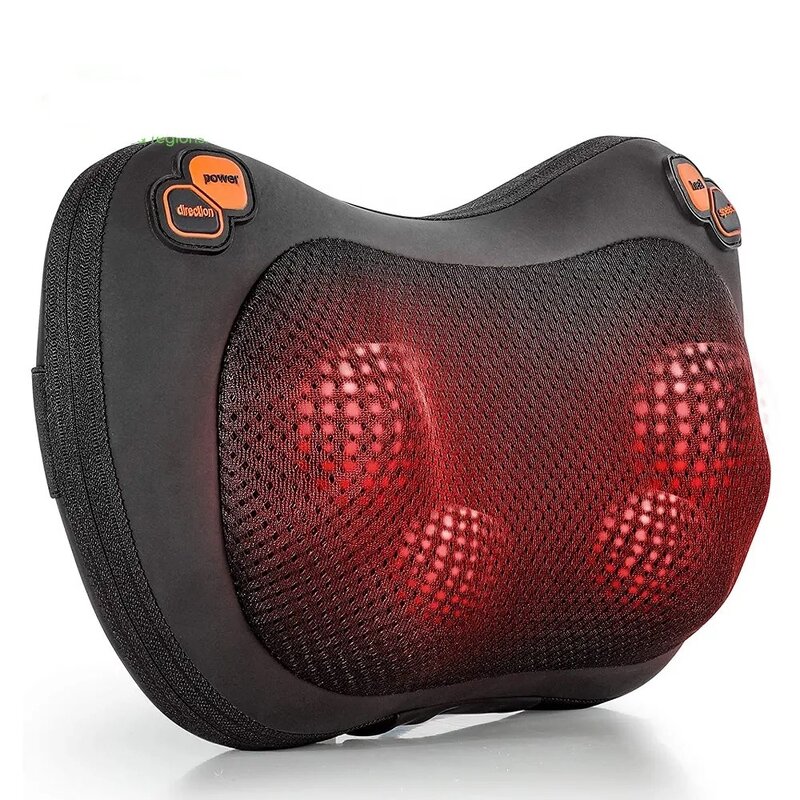 3D Shiatsu Massage Pillow - 2025 CE Rechargeable Wireless Car Body Vibrating Kneading