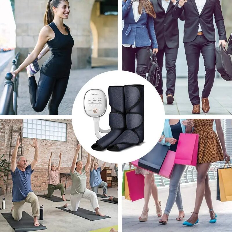 Inflatable Foot Massager - Air Pressure Leg Vibration Blood Circulation Relief Tool