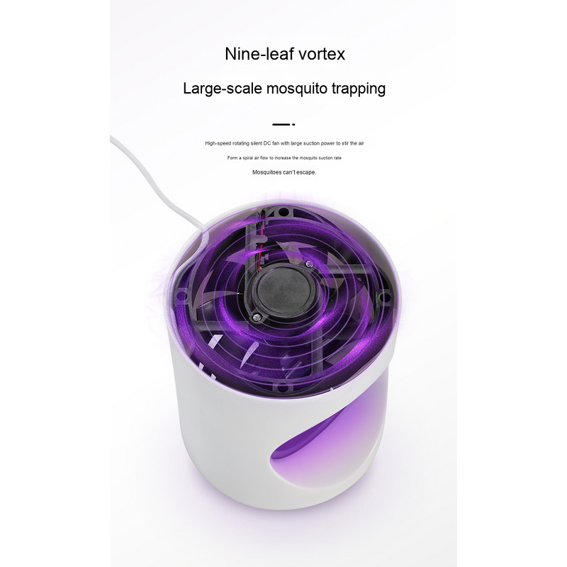 Mosquito Killer Lamp - USB Rechargeable Insect Trap Bug Zapper Intelligent Day Eye