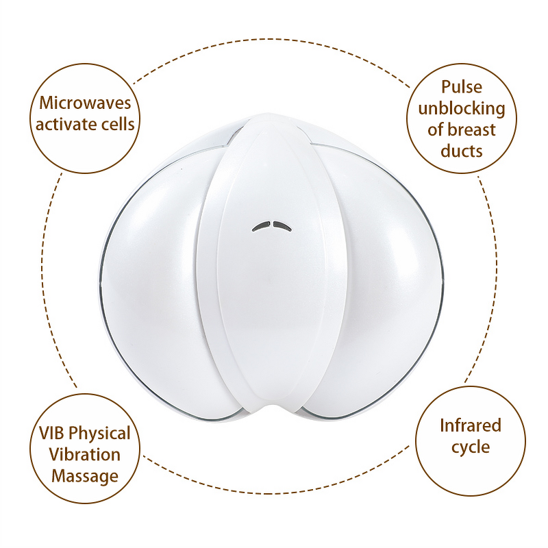 USB Breast Massager - Portable Electric Vibration EMS Infared Bust Lift Enhancer