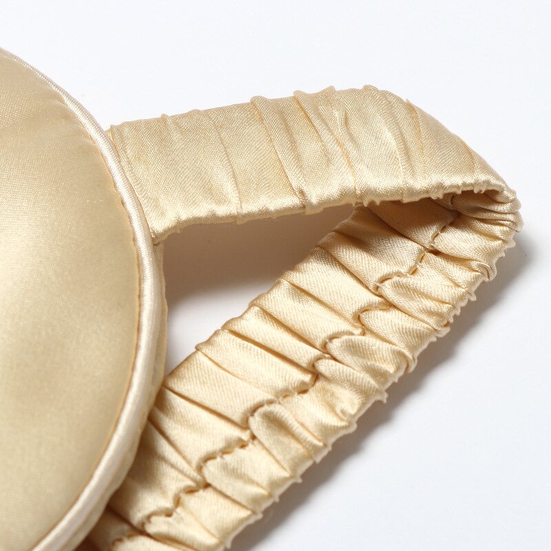100% Silk Eye Mask - Factory Wholesale Luxury Customized Size OEM Printed Embroidered Logo